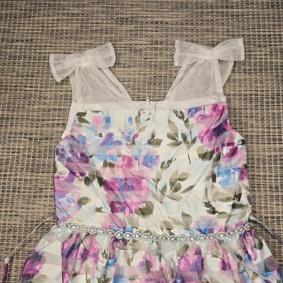 Speechless Kids Formal Dress Girls 8 Easter Flower Girl Wedding Coquette Church - Picture 4 of 11